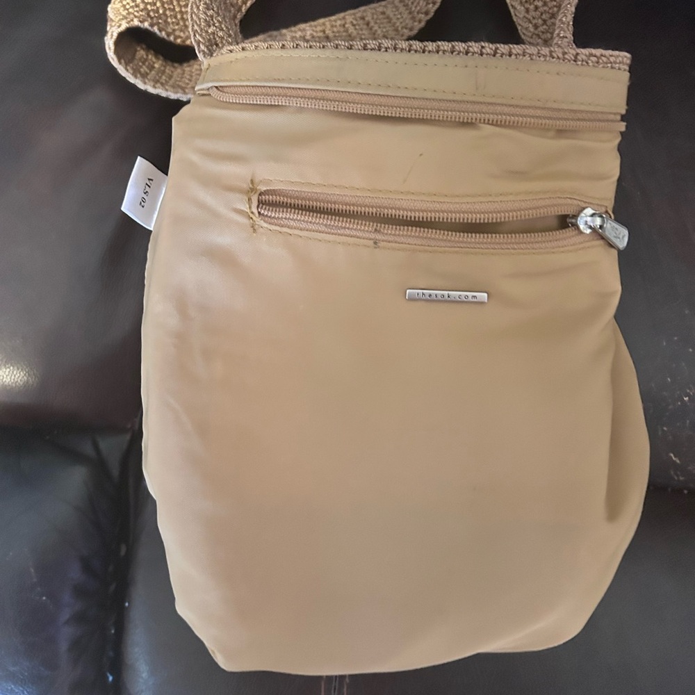 The Sak Tan Crochet Shoulder Bag - Picture 3 of 4